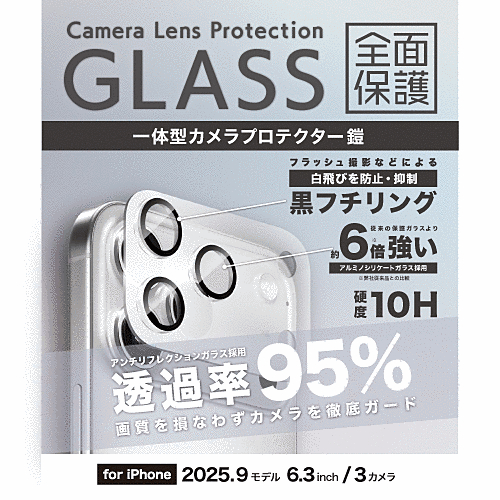 一体型カメラガラスアクリルフィルム アンチリクレクション ブラック