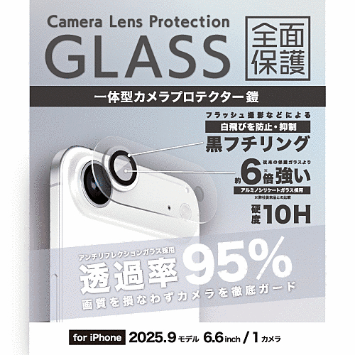 一体型カメラガラスアクリルフィルム アンチリクレクション ブラック