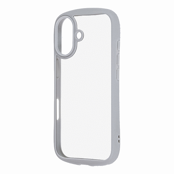 ハイブリッドタフケース パッフル レンズガード グレー