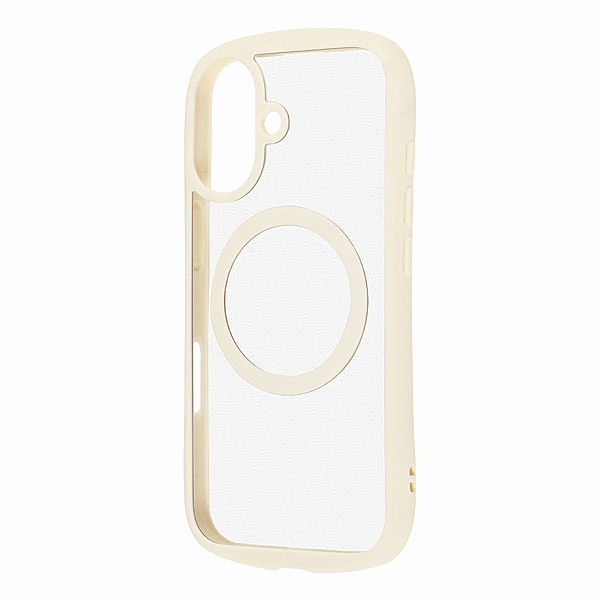 ガラス パッフル レンズガード マグネット ミルクホワイト