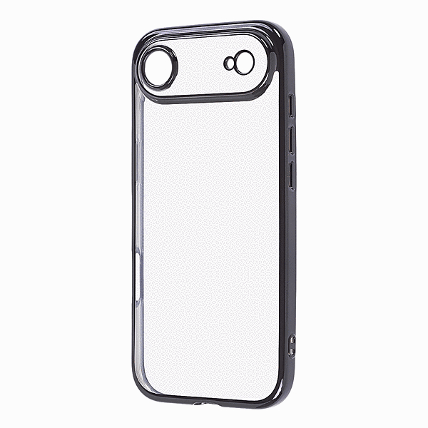 ソフトケース 精密設計 フレームメッキ ブラック