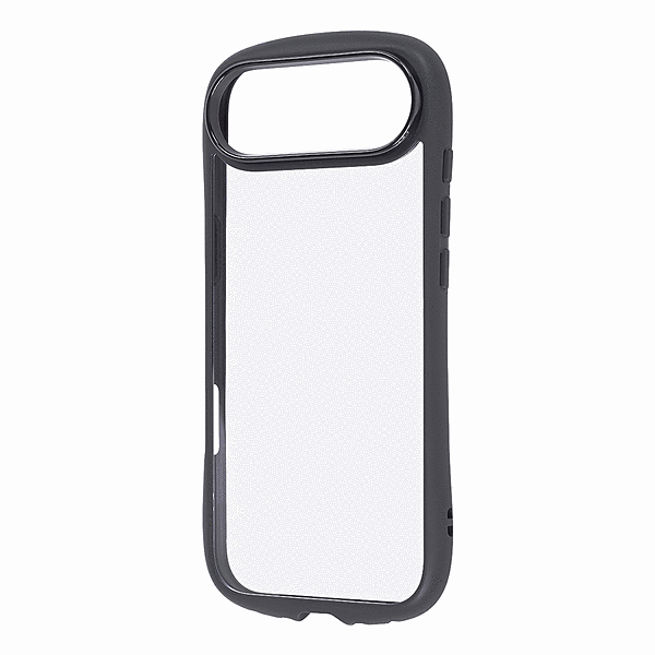ハイブリッドタフケース パッフル レンズガード ブラック