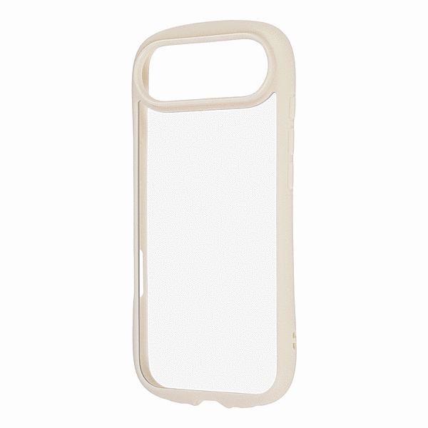 ハイブリッドタフケース パッフル レンズガード ホワイト