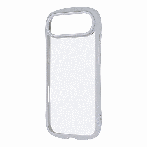 ハイブリッドタフケース パッフル レンズガード グレー