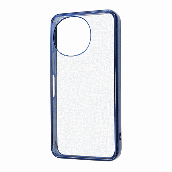 衝撃吸収 バンパー メタリック ハイブリッドケース/ブルー