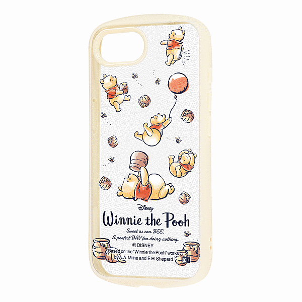 Puffull 衝撃吸収 バンパー ハイブリッドケース/プーさんとはちみつ4