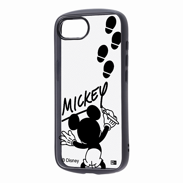 Puffull 衝撃吸収 バンパー ハイブリッドケース/ミッキーマウスサイン