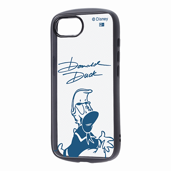 Puffull 衝撃吸収 バンパー ハイブリッドケース/ドナルドダックサイン