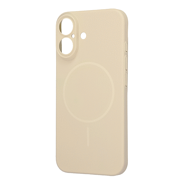 ハードケース スリムフィット 0.6mm+マグネット充電対応/ベージュ