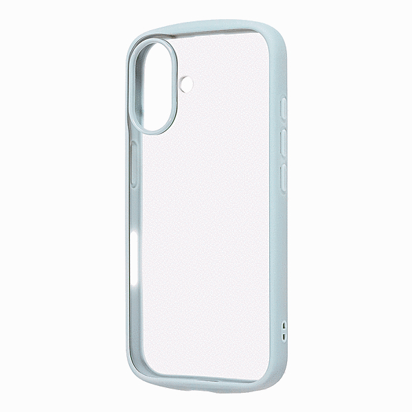 ハイブリッドタフケース Puffull+レンズガードリング/ブルー