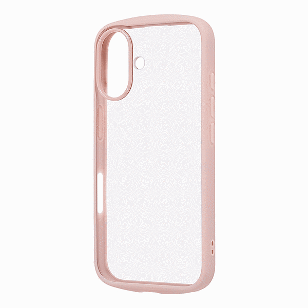 ハイブリッドタフケース Puffull+レンズガードリング/ピンク