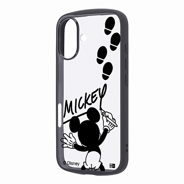 Puffull 衝撃吸収 バンパー ハイブリッドケース/ミッキーマウスサイン