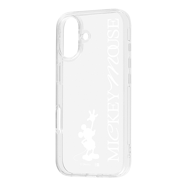 耐衝撃 ハイブリッドケース/ミッキーマウス _シルエット_W