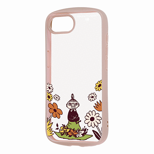 Puffull 衝撃吸収 バンパー ハイブリッドケース/ムーミン/リトルミイ&お花4
