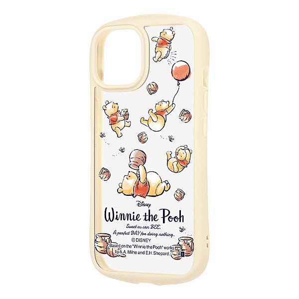 Puffull 衝撃吸収 バンパー ハイブリッドケース/プーさんとはちみつ4