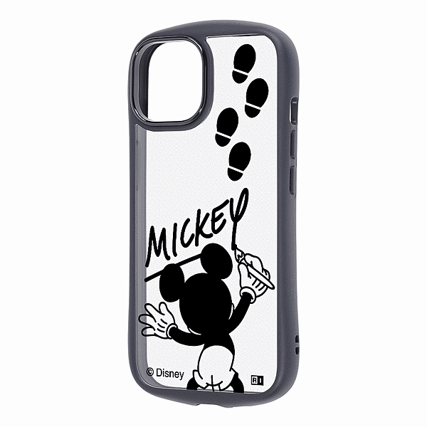 Puffull 衝撃吸収 バンパー ハイブリッドケース/ミッキーマウスサイン