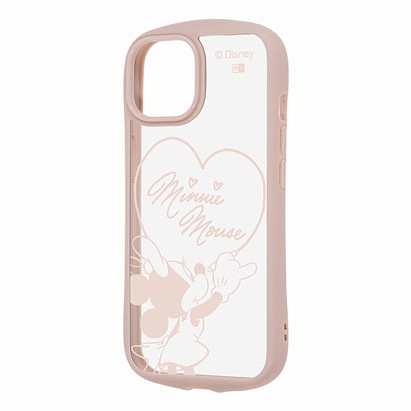 Puffull 衝撃吸収 バンパー ハイブリッドケース/ミニーマウスサイン