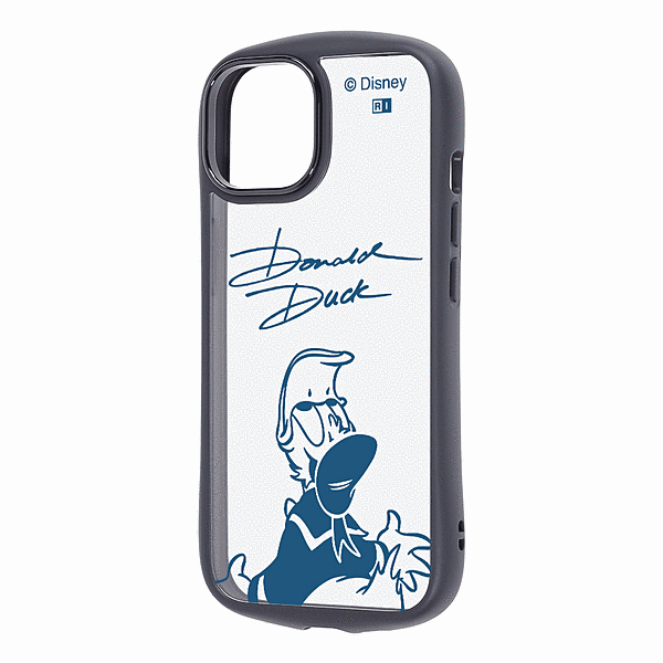 Puffull 衝撃吸収 バンパー ハイブリッドケース/ドナルドダックサイン