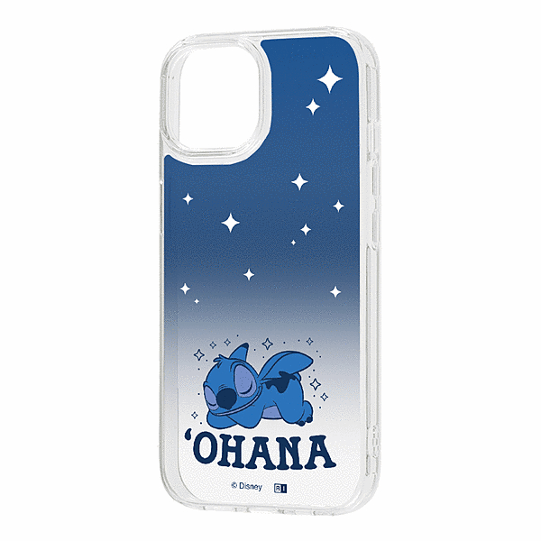 耐衝撃 ハイブリッドケース/スティッチ_おやすみ2