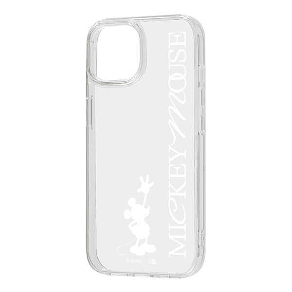 耐衝撃 ハイブリッドケース/ミッキーマウス _シルエット_W