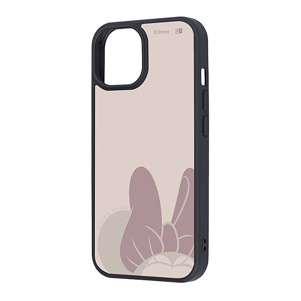 maru 衝撃吸収 バンパー ハイブリッドケース/ミニーマウス_ピンク2