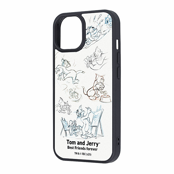 maru 衝撃吸収 バンパー ハイブリッドケース/トムとジェリー_ヴィンテージ