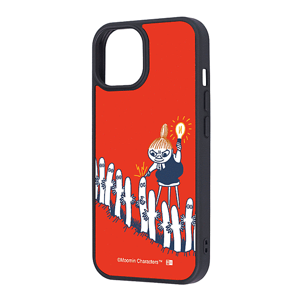 maru 衝撃吸収 バンパー ハイブリッドケース/ムーミン/リトルミイとニョロニョロ