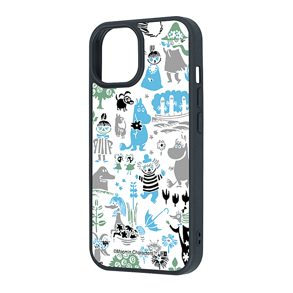 maru 衝撃吸収 バンパー ハイブリッドケース/ムーミン/パターン_2