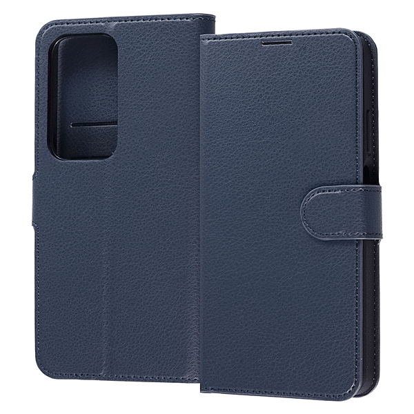 手帳型ケース シンプル マグネット/ダークネイビー