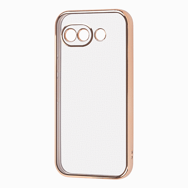ソフトケース 精密設計 フレームメッキ ピンクゴールド