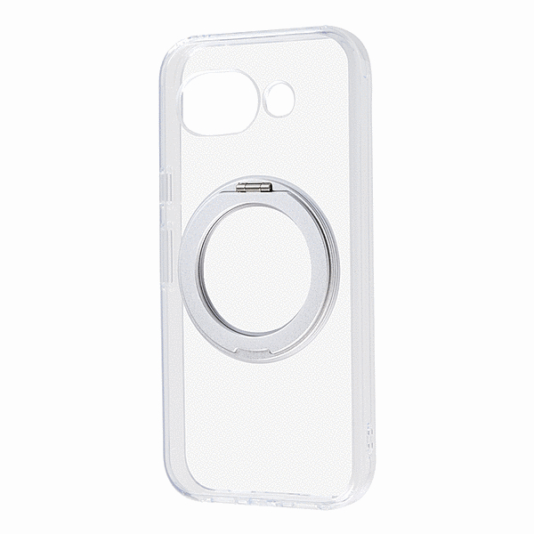 ハイブリッド タフケース 5H リング付き+MagSafe クリア