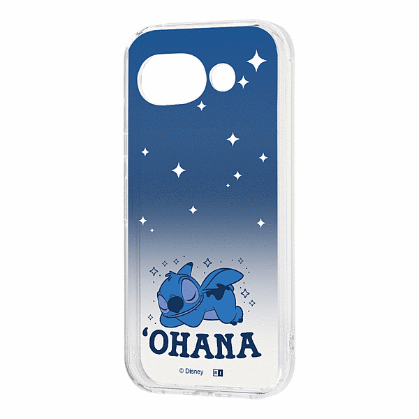 ハイブリッドケース スティッチ_おやすみ2