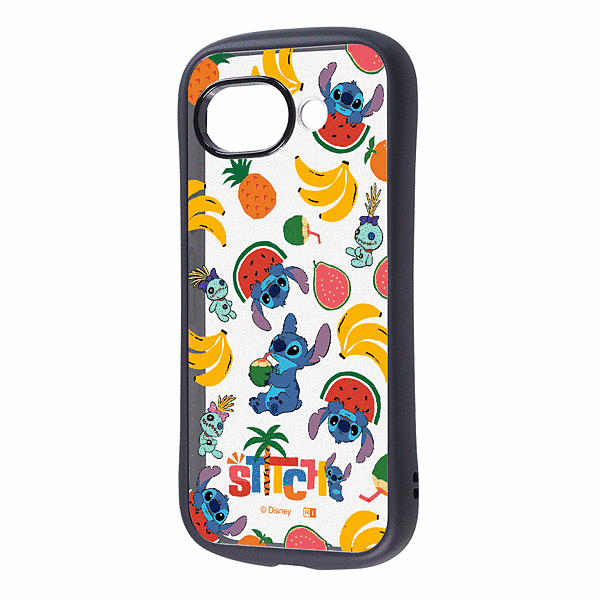 ハイブリッドケース スティッチ_トロピカル総柄