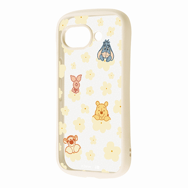 ハイブリッドケース プーさんと仲間達_花柄2