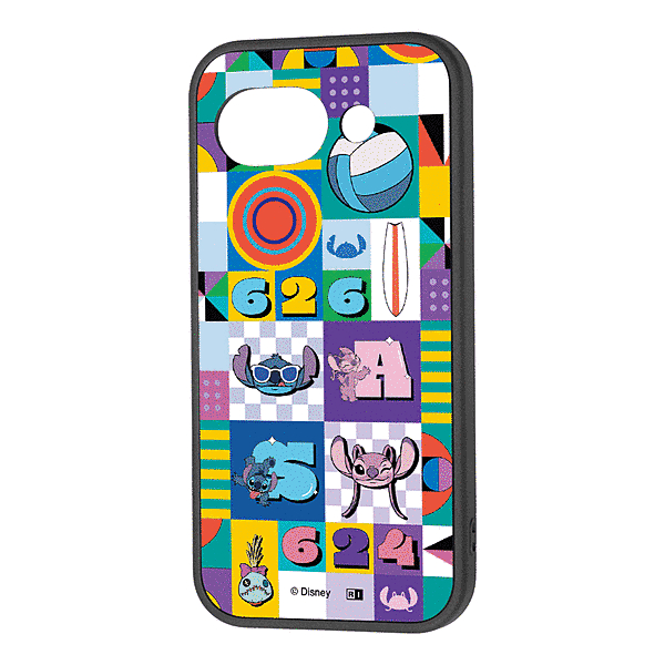 ハイブリッドケース スティッチとエンジェル_総柄