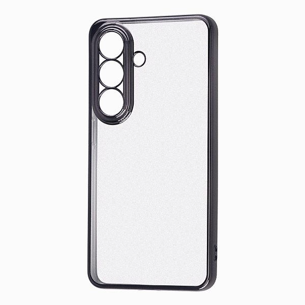 ソフトケース 精密設計 フレームメッキ ブラック