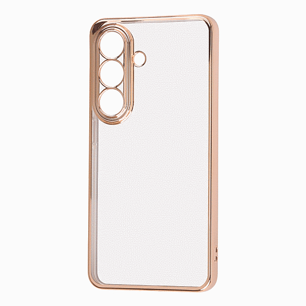 ソフトケース 精密設計 フレームメッキ ピンクゴールド