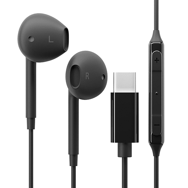 USB Type-C ステレオイヤホン ブラック