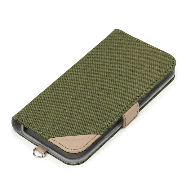 フリップカバー キャンバス カーキー