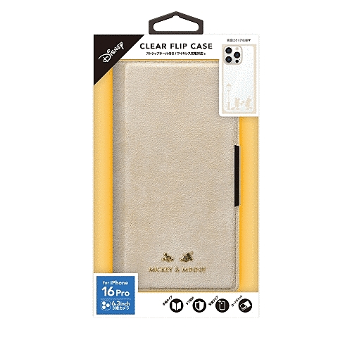 クリアフリップケース ミッキー&ミニー