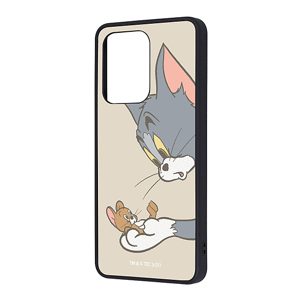maru 衝撃吸収 バンパー ハイブリッドケース/トムとジェリー_キャッチ