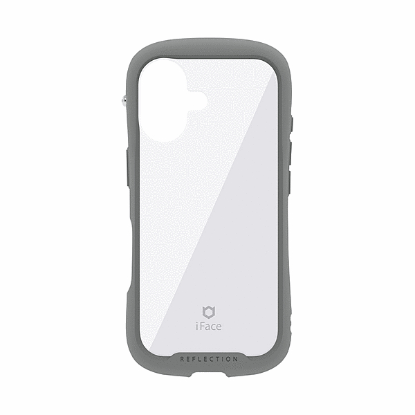 強化ガラスクリアケース(グレー)