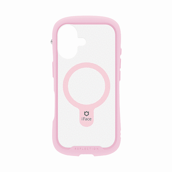 Magsafe強化ガラスクリアケース(サクラピンク)