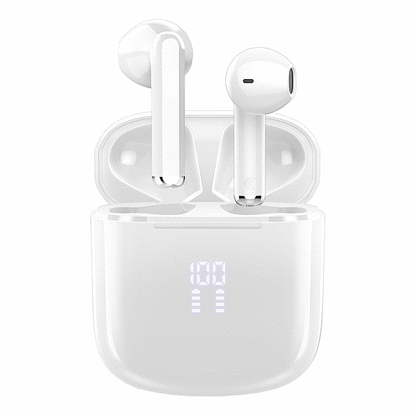 MILINK フルワイヤレスイヤホン 長時間のリスニングに最適 タッチ操作 ホワイト