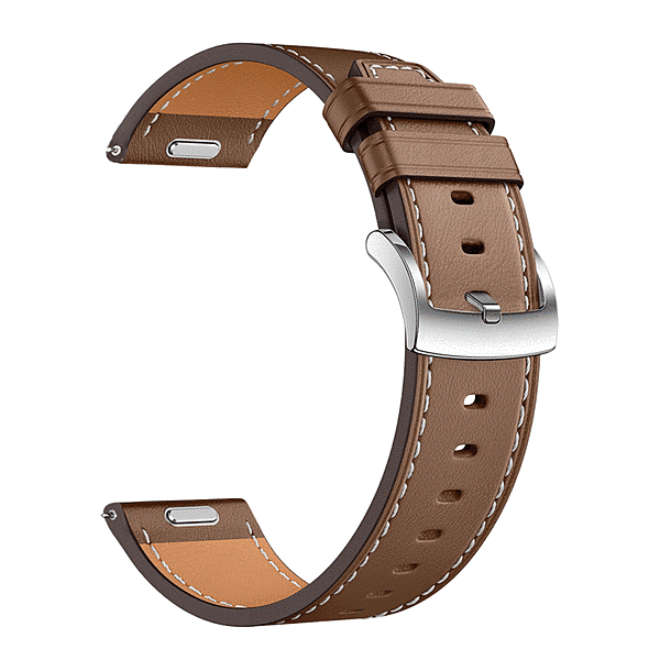 スマートウォッチ 交換革バンド 22mm 本革 ブラウン