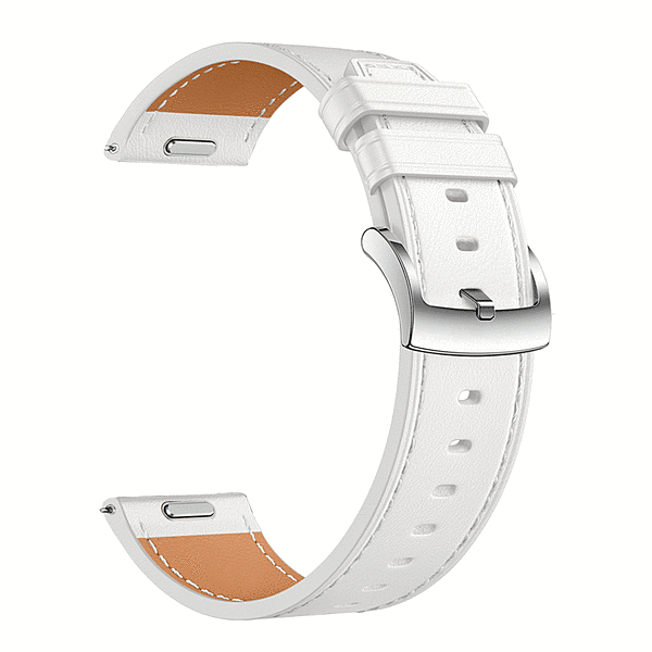 スマートウォッチ 交換革バンド 22mm 本革 ホワイト
