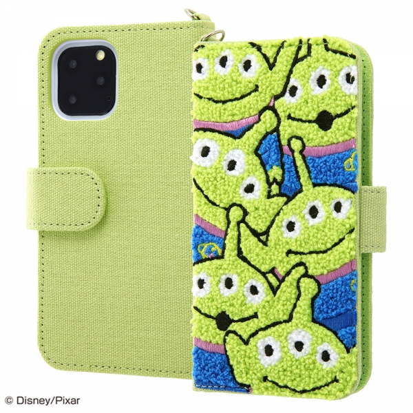 手帳型ケース サガラ刺繍/エイリアン