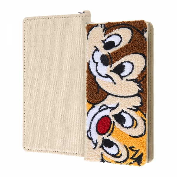 手帳型ケース FLEX サガラ刺繍 SS/チップ&デール