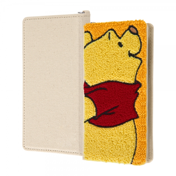 手帳型ケース FLEX サガラ刺繍 SS/くまのプーさん