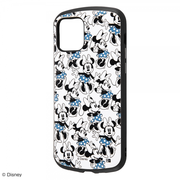 保護ケース MiA 衝撃吸収 バンパー ハイブリッドケース/ミニーマウス_総柄